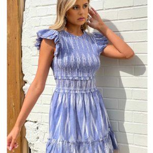 Saylor "Zinnia" Smocked Cotton Dress
